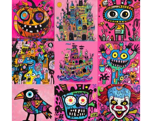 Prompt Graffiti Vibes Love Meets Fear Paintings