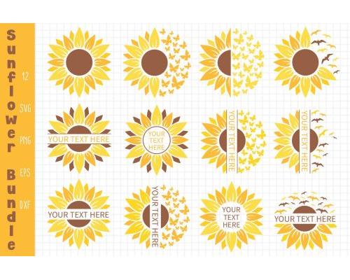 Tips Jual Sunflower Bundle Monogram SVG di Luar Negeri
