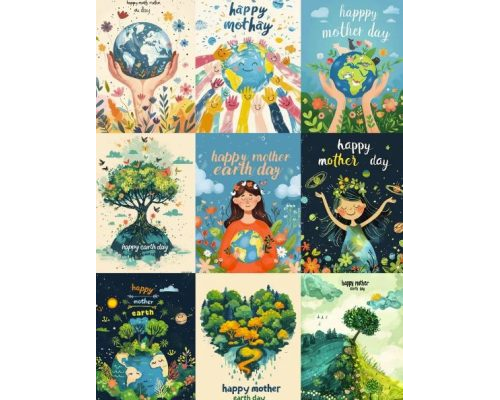 Prompt Happy Earth Day Poster Designs