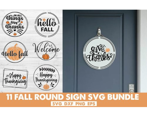 Tips Jual Fall Round Sign Desain Thanksgiving di Luar Negeri