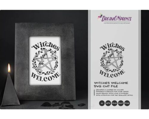 Witches Welcome Sign SVG