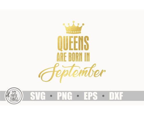 Tips Jual Queens Are Born in September SVG di Luar Negeri