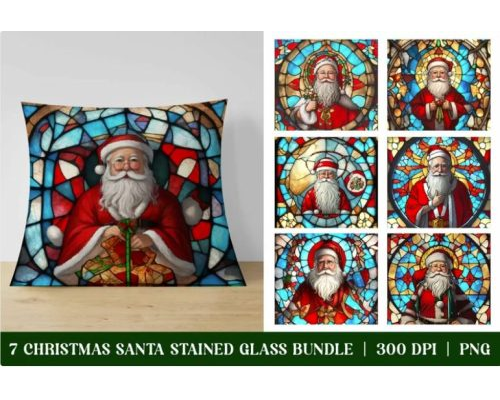 Tips Jual Stained Glass Christmas PNG di Luar Negeri