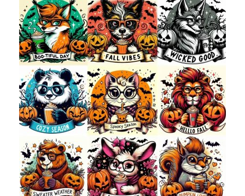 Prompt Characters Sipping Pumpkinspice Lattes