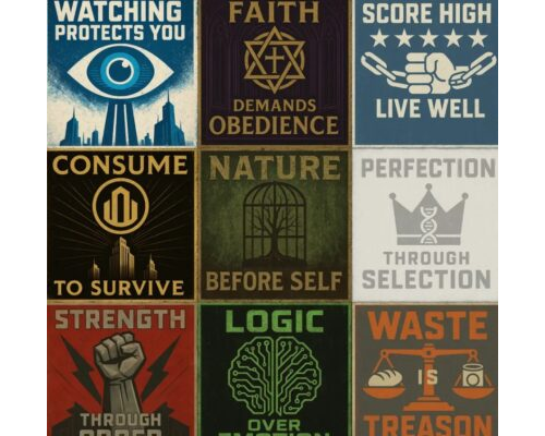 Prompt Dystopian Propaganda Poster Designers