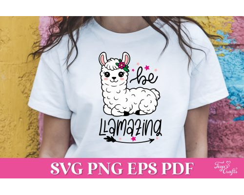 Tips Jual Be Llamazing Funny Llama SVG Quote di Luar Negeri