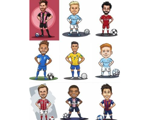 Prompt Soccer Player Cartoon Caricatures