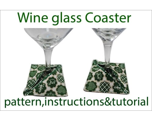 Tips Jual Wine Glass Coaster DIY Sewing PDF di Luar Negeri