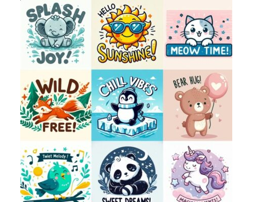 Prompt Cute Vector Scenes