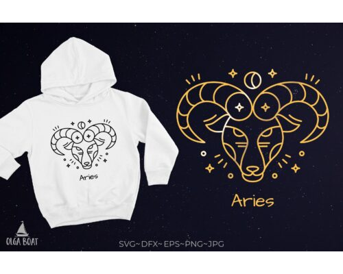 Aries Zodiac Horoscope SVG