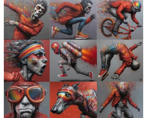 Prompt Prism Spin Sweat Trail Art