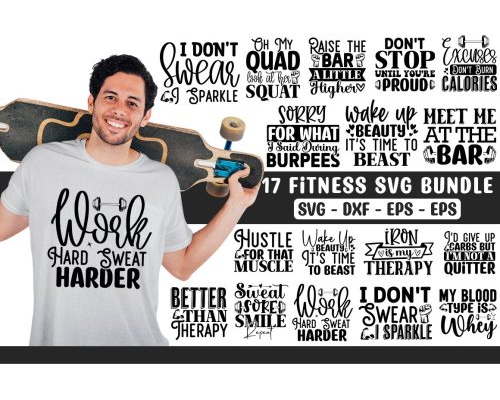 Tips Jual Fitness SVG Bundle Free Design di Luar Negeri