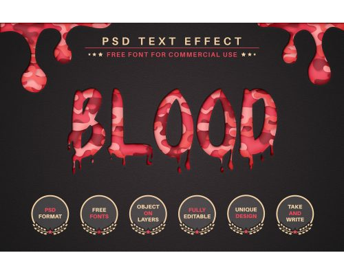 Tips Jual Halloween Blood PSD Editable Text Effect di Luar Negeri