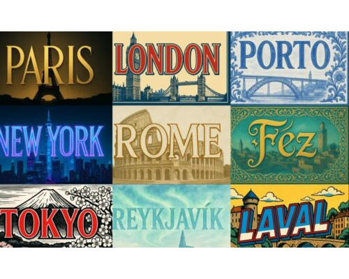 Prompt Typographic Cities