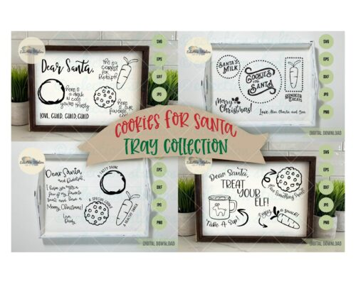 Christmas Cookies for Santa Tray SVG Bundle