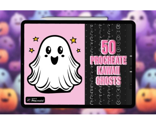 Tips Jual Halloween Procreate Kawaii Ghost Stamps di Luar Negeri