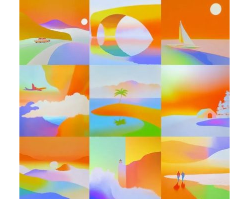 Prompt Dreamy Gradient Illusrations