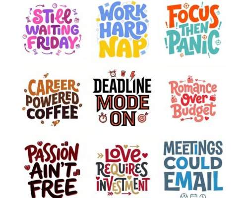 Prompt Bold Typography Posters