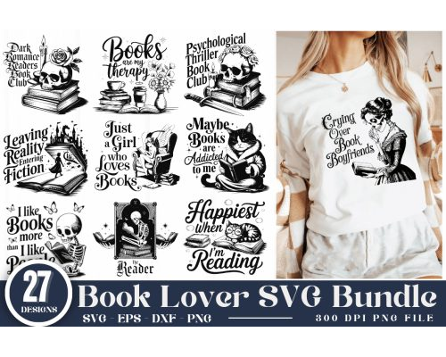 Tips Jual Book Lover SVG Bundle di Luar Negeri
