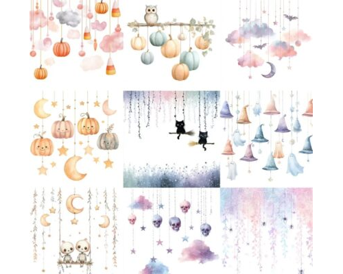 Prompt Whimsical Halloween Illustrations