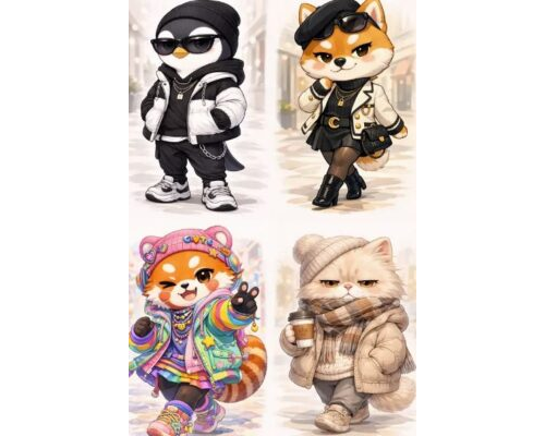 Prompt Chibi Fashion Animal Studios