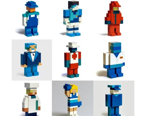 Prompt Blocky Lego Minifigures