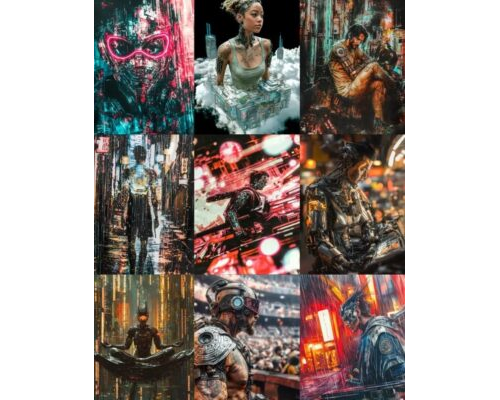 Prompt Cybernetic Vision Ultra-real Tee Art