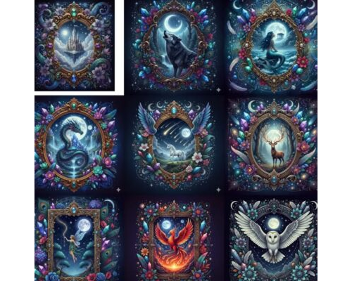 Prompt Mystical Dreamframe Illustrations
