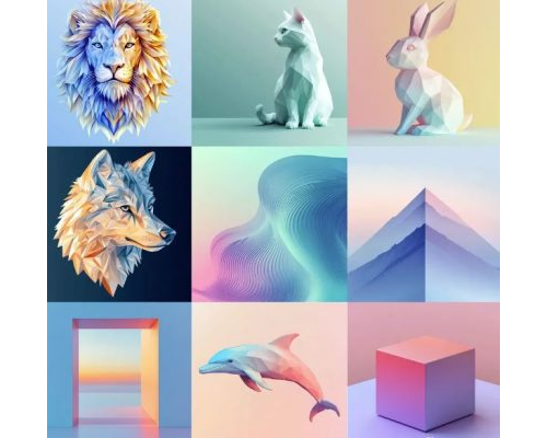 Prompt Geometric Shape Icons