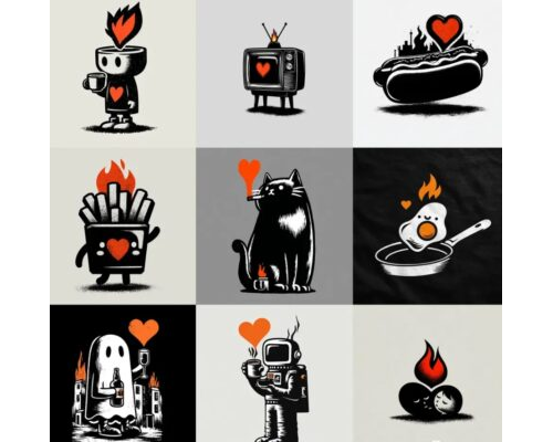 Prompt Grunge Pop Noir Illustrations Free