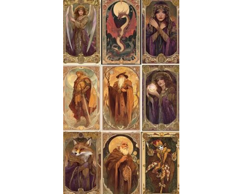 Prompt Mystical Fantasy Tarot Cards
