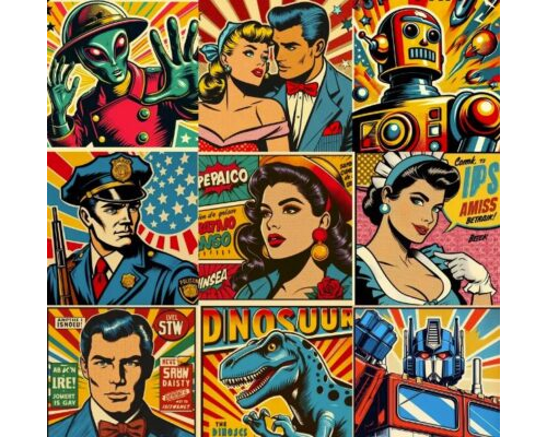 Prompt Cool Retro Pop Art Posters