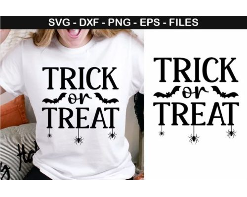 Tips Jual Trick or Treat Halloween SVG T-shirt Design di Luar Negeri
