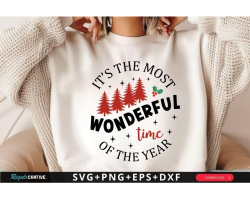 Tips Jual Design It’s The Most Wonderful Time Christmas SVG di Luar Negeri