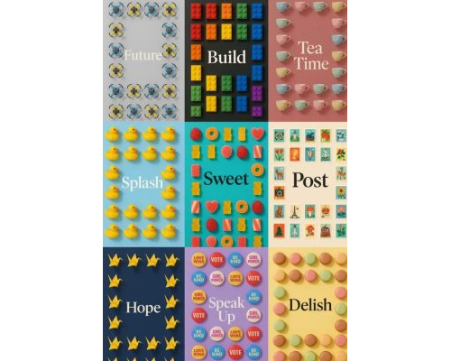 Prompt Graphic Flatlay Grid Art