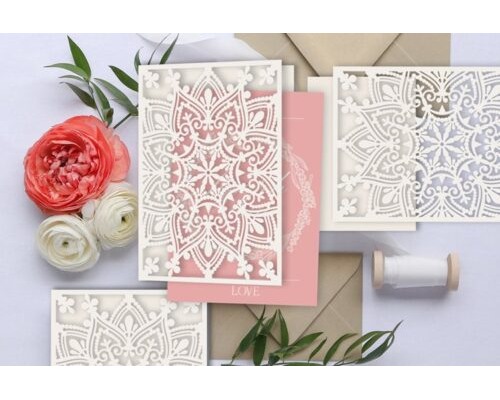 Wedding Envelope Laser cut Invitation