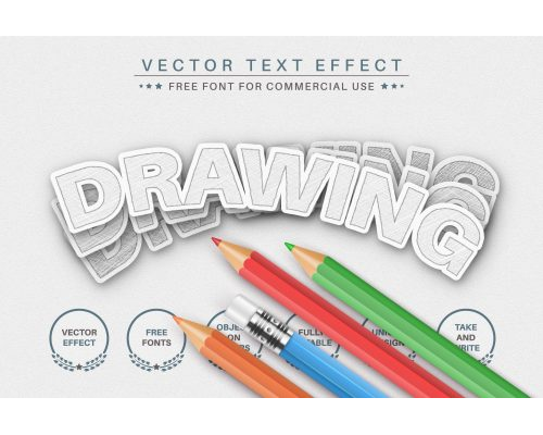 Tips Jual Pencil Drawing Text Effect di Luar Negeri