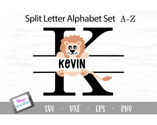 Tips Jual Lion Split Letters A- Z Monogram SVG di Luar Negeri