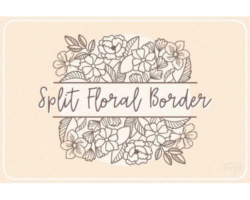 Tips Jual Split Floral Border Monogram SVG Cut file di Luar Negeri
