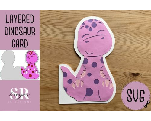 Tips Jual Design Layered Dinosaur Card  SVG di Luar Negeri