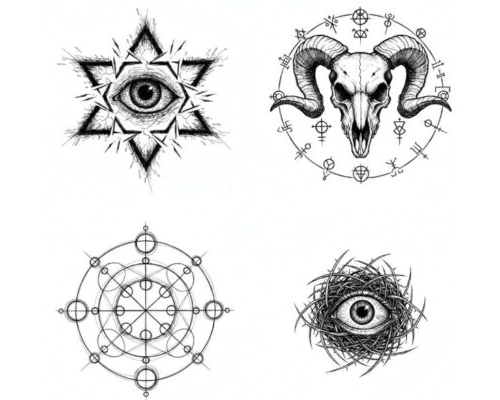 Prompt Occult Ink Sketch Generator