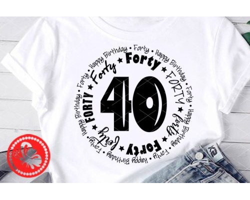 Tips Jual 40th Birthday SVG Anniversary Shirt di Luar Negeri
