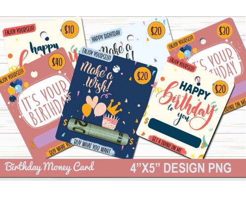 Tips Jual Birthday Money Card PNG Designs di Luar Negeri