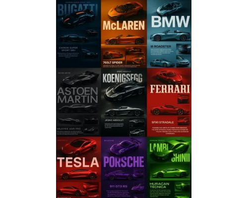 Prompt Cinematic Car Poster Editorial Series