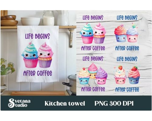 Tips Jual Cupcake kitchen towel sublimation di Luar Negeri