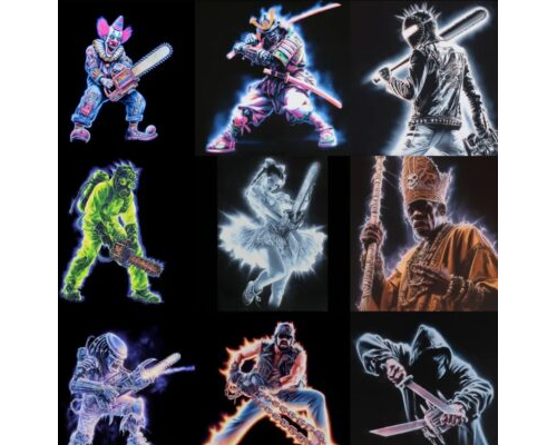 Prompt 80s Graffiti Rave Art