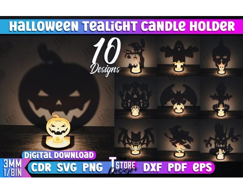 Tips Jual Design Bundle Halloween Tealight Holder Laser Cut di Luar Negeri