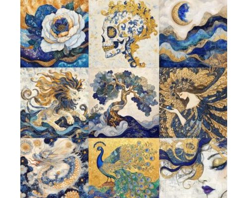 Prompt Kinetic Art Nouveau Artworks