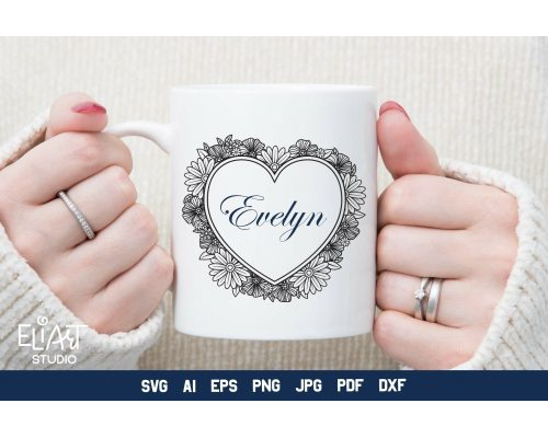 Tips Jual Heart Floral Frame SVG di Luar Negeri