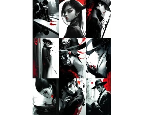 Prompt Neonoir Crime Aesthetics Dark Stylish